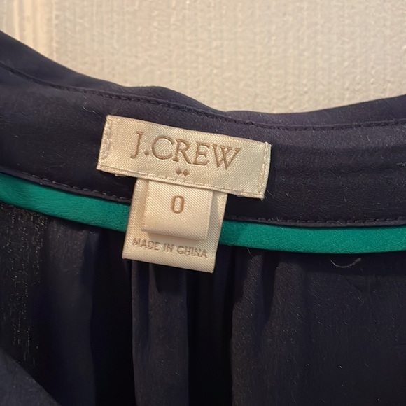 J Crew Navy Blouse - Picture 3 of 6
